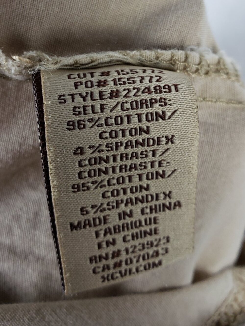 XCVI Shorts Cotton Stretch Cargo Utility Beige size M Resortwear Boho Hippie - Picture 7 of 9